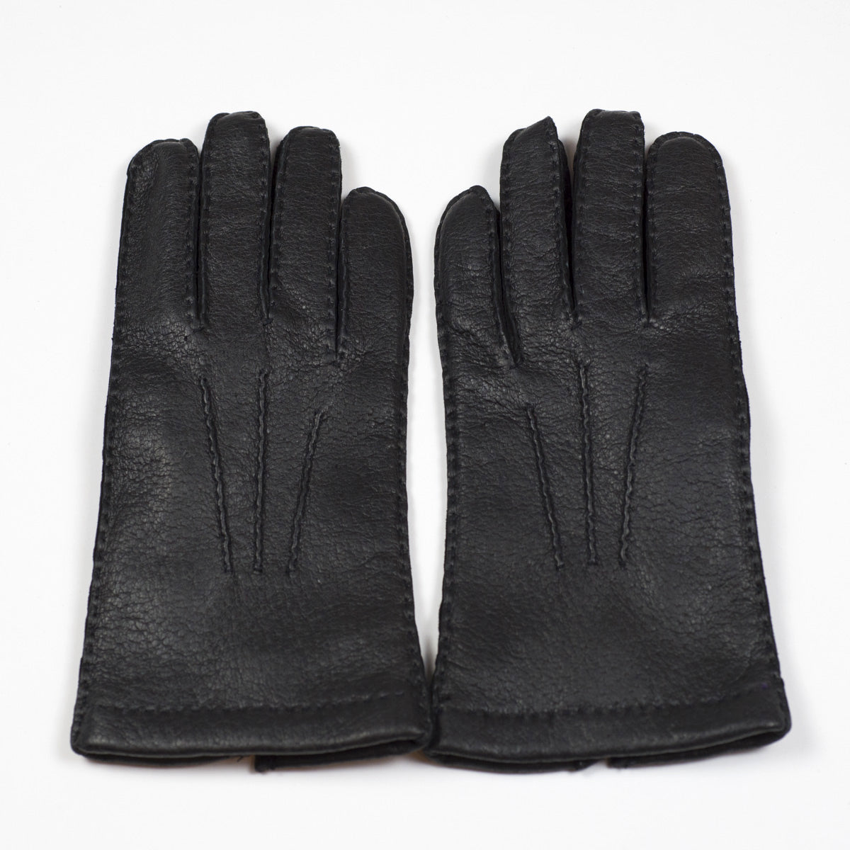 Real Peccary Gloves Cashmere Lined