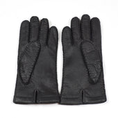 Real Peccary Gloves Cashmere Lined