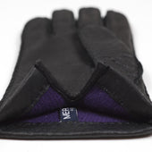 Real Peccary Gloves Cashmere Lined