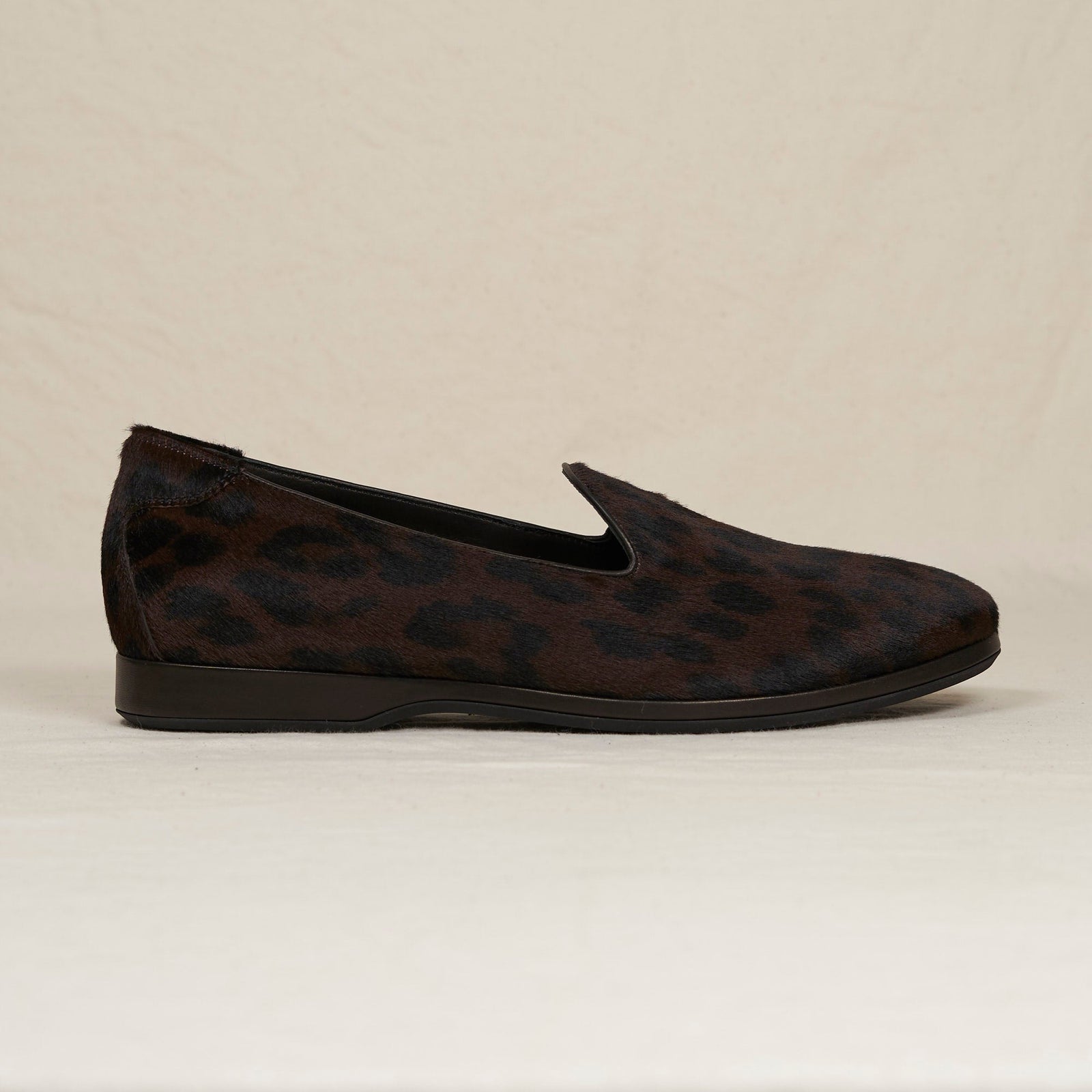 Men S Blake Black Leopard Haircalf Loafer Augie P August Special