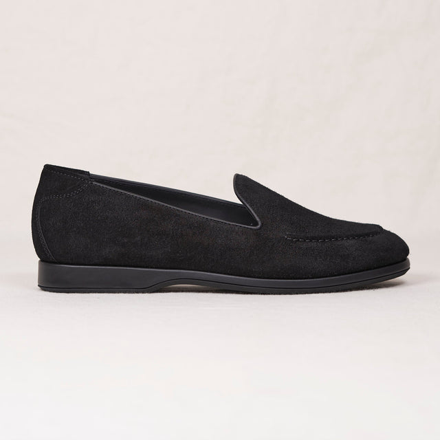 Men's Blake Black Calf Suede Loafer | Augie S | August Special