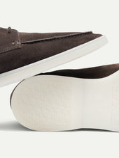 Warm Grey Boat Loafers