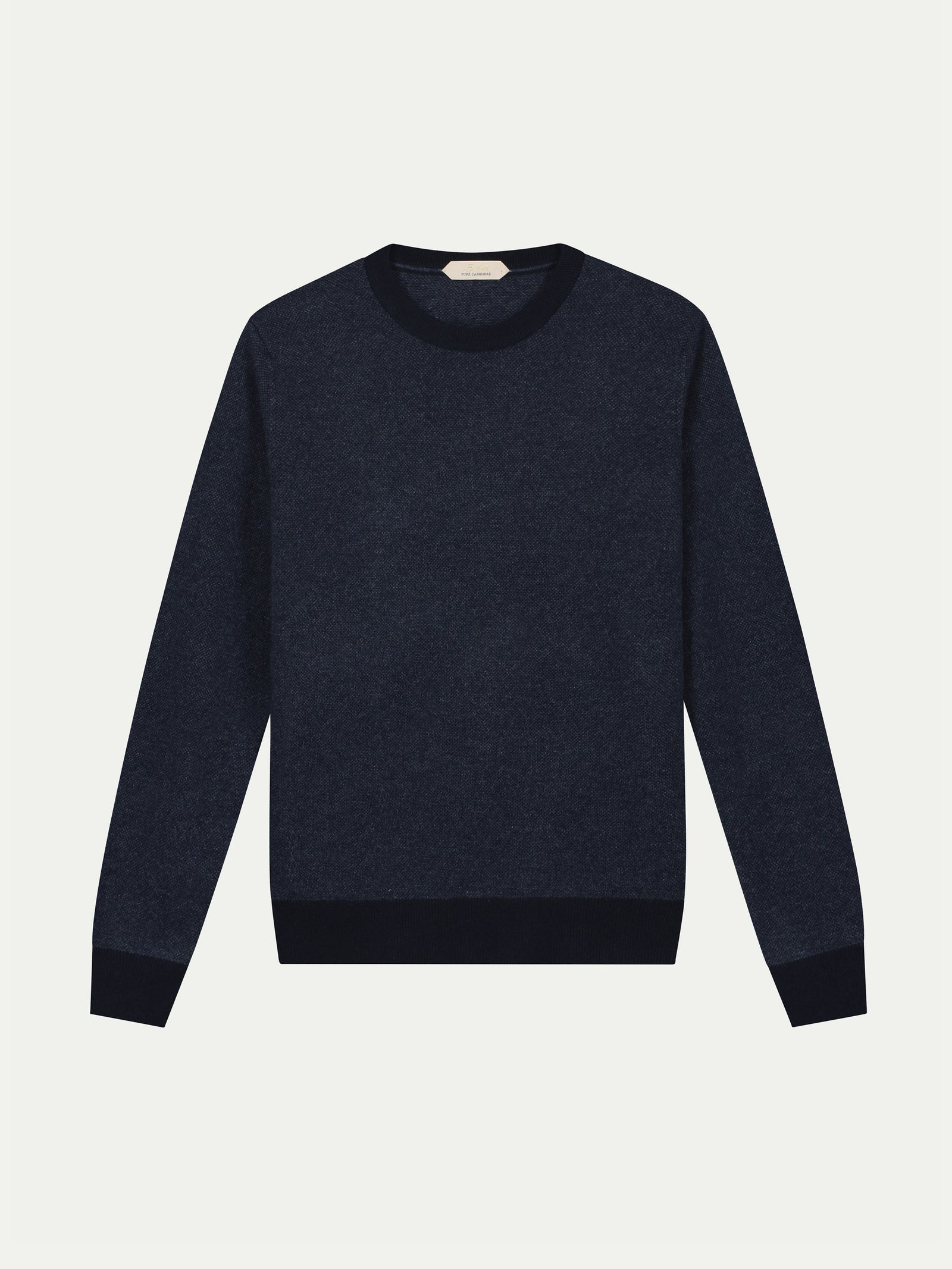 Navy Jaquard Crew