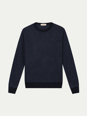 Navy Jaquard Crew