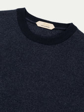 Navy Jaquard Crew