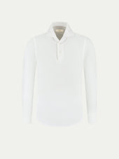 White Seersucker Pop-over Shirt
