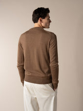 Brown City Crew Basket Weave