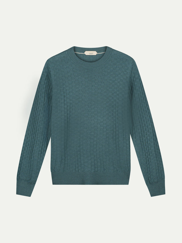 Dark Aquamarine Motif Crew