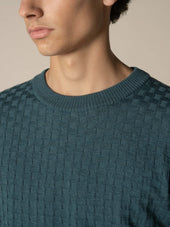 Dark Aquamarine Motif Crew
