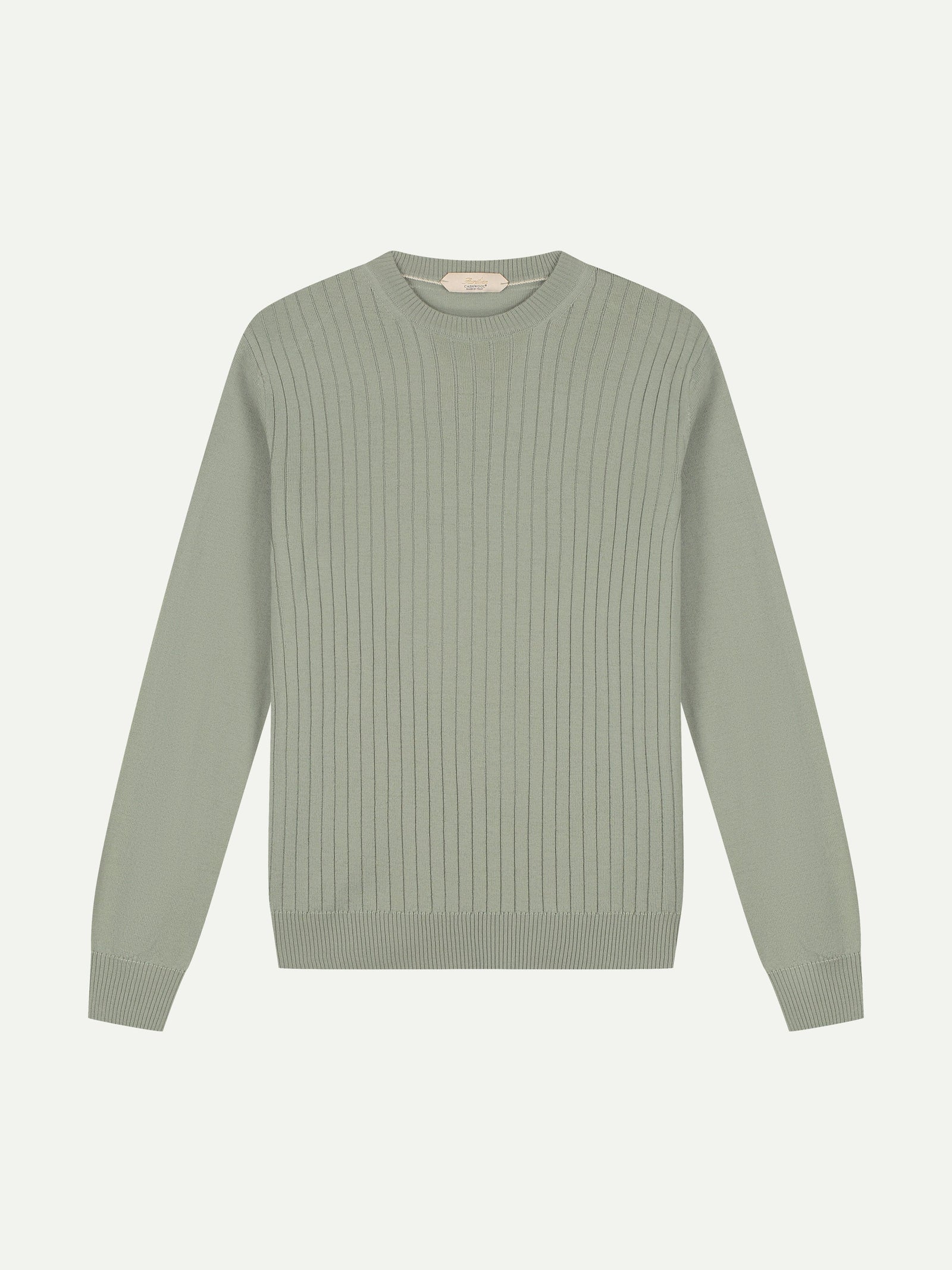 Pistache Ribbed City Crew