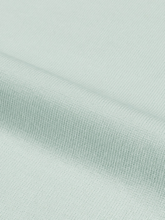Shortsleeve Buttonless Polo Light Aqua