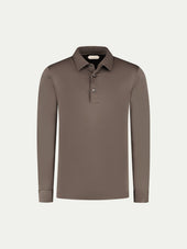 AUR1 Longsleeve Polo Ash Grey