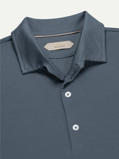 AUR1 Longsleeve Polo Steel Blue