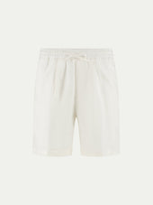 Ecru Linen Seaside Shorts