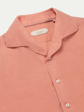 Coral Linen Seaside Shirt