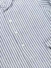 Navy Stripe Linen Seaside Shirt