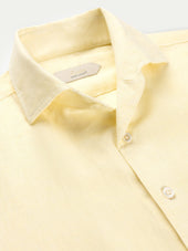 Light Yellow Linen Seaside Shirt