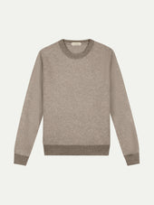 Greige Jaquard Crew
