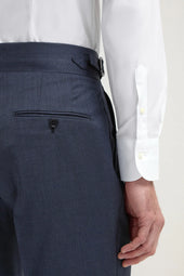 Avio Blue Soragna Trousers Made In Italy