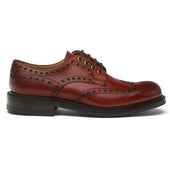Avon R Derby Brogue in Dark Leaf Calf Leather