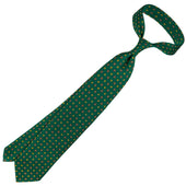 Floral Printed Silk Tie Hand Rolled