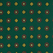 Floral Printed Silk Tie Hand Rolled