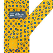 Shibumi Flower Printed Silk Tie Corn Hand Rolled
