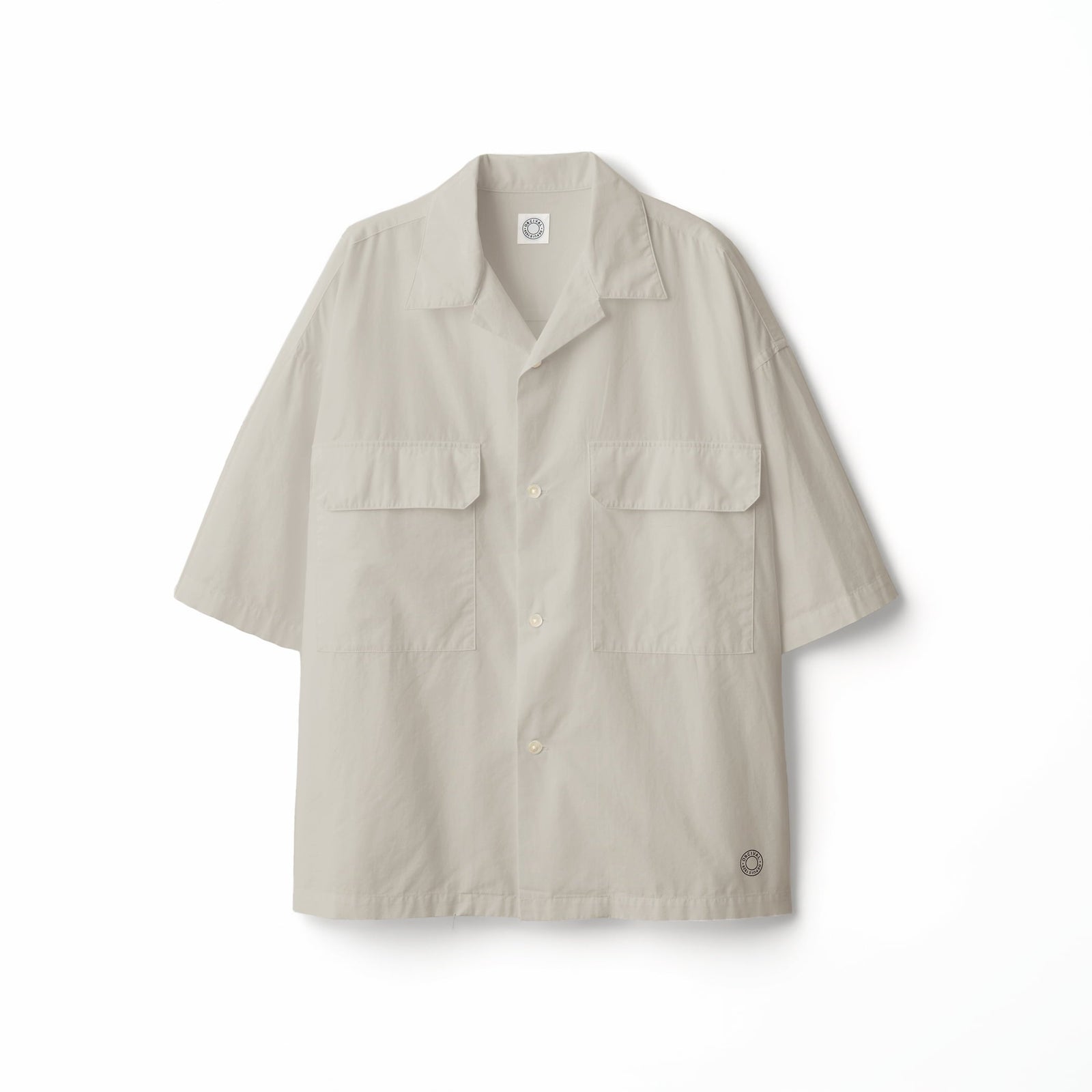 Men's Cotton Linen Open Collar Short Sleeve Shirt