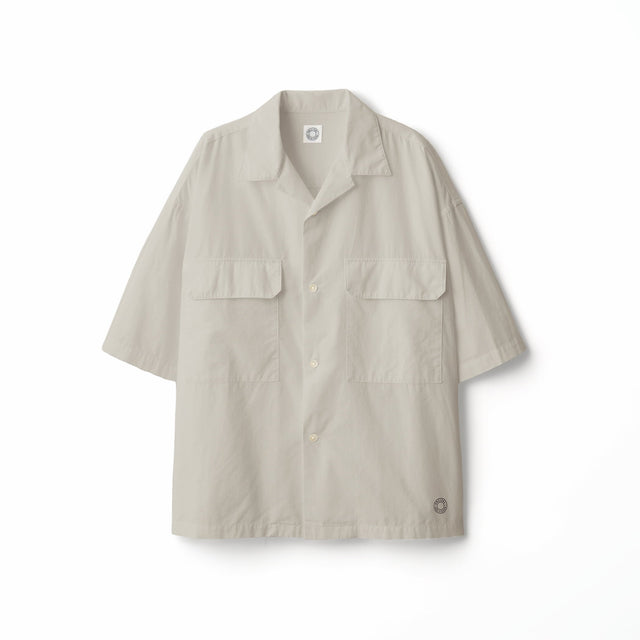 Men's Cotton Linen Open Collar Short Sleeve Shirt