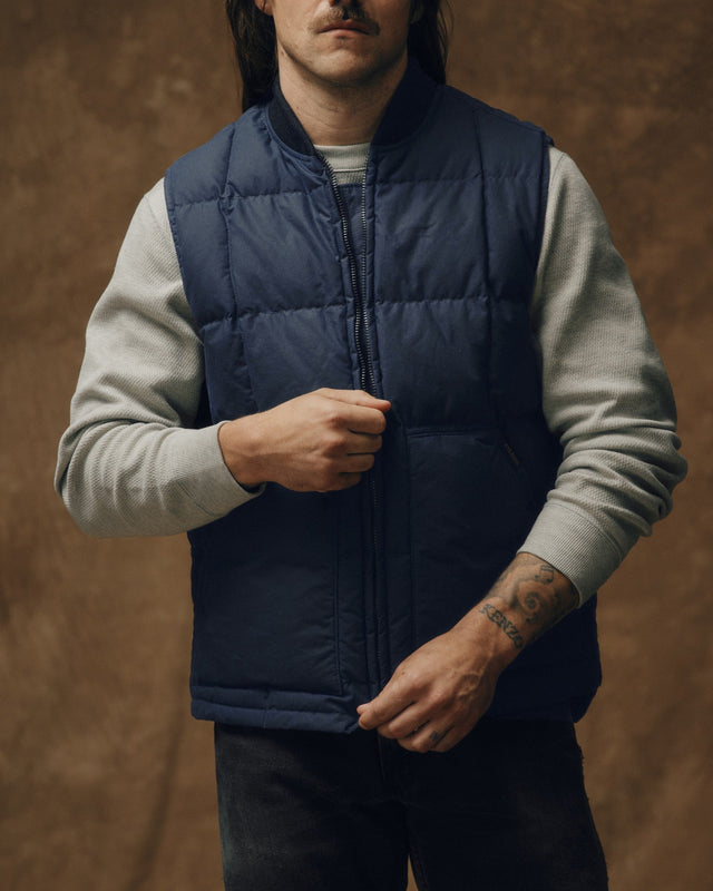 Waxed Down Vest