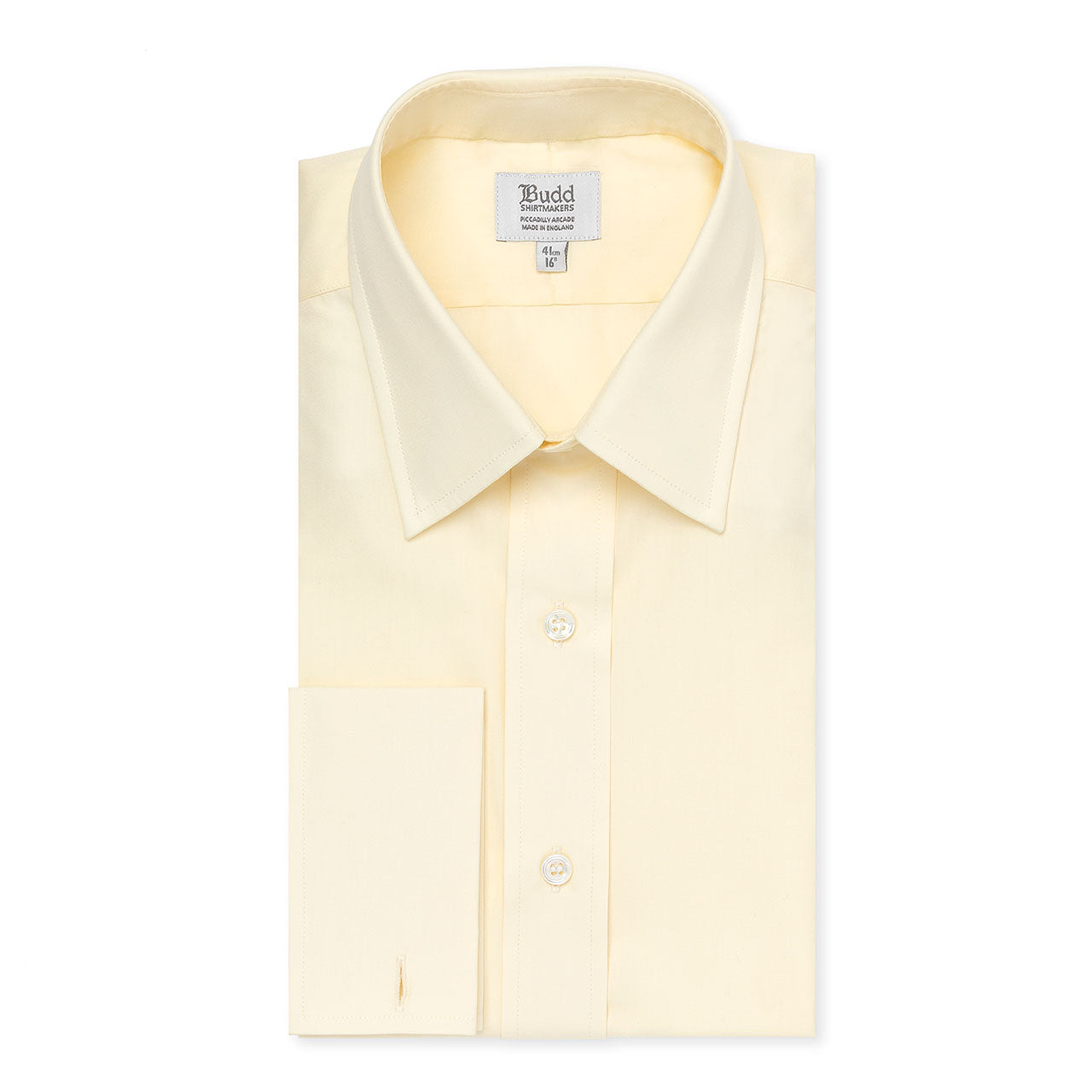 Classic Fit Swiss Poplin Double Cuff Shirt In