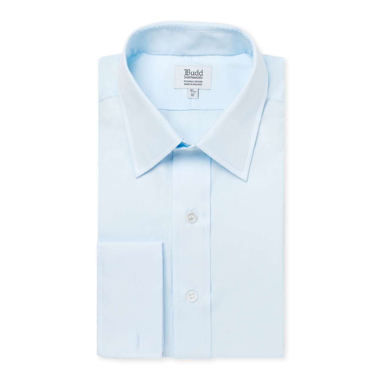 Classic Fit Swiss Poplin Double Cuff Shirt In