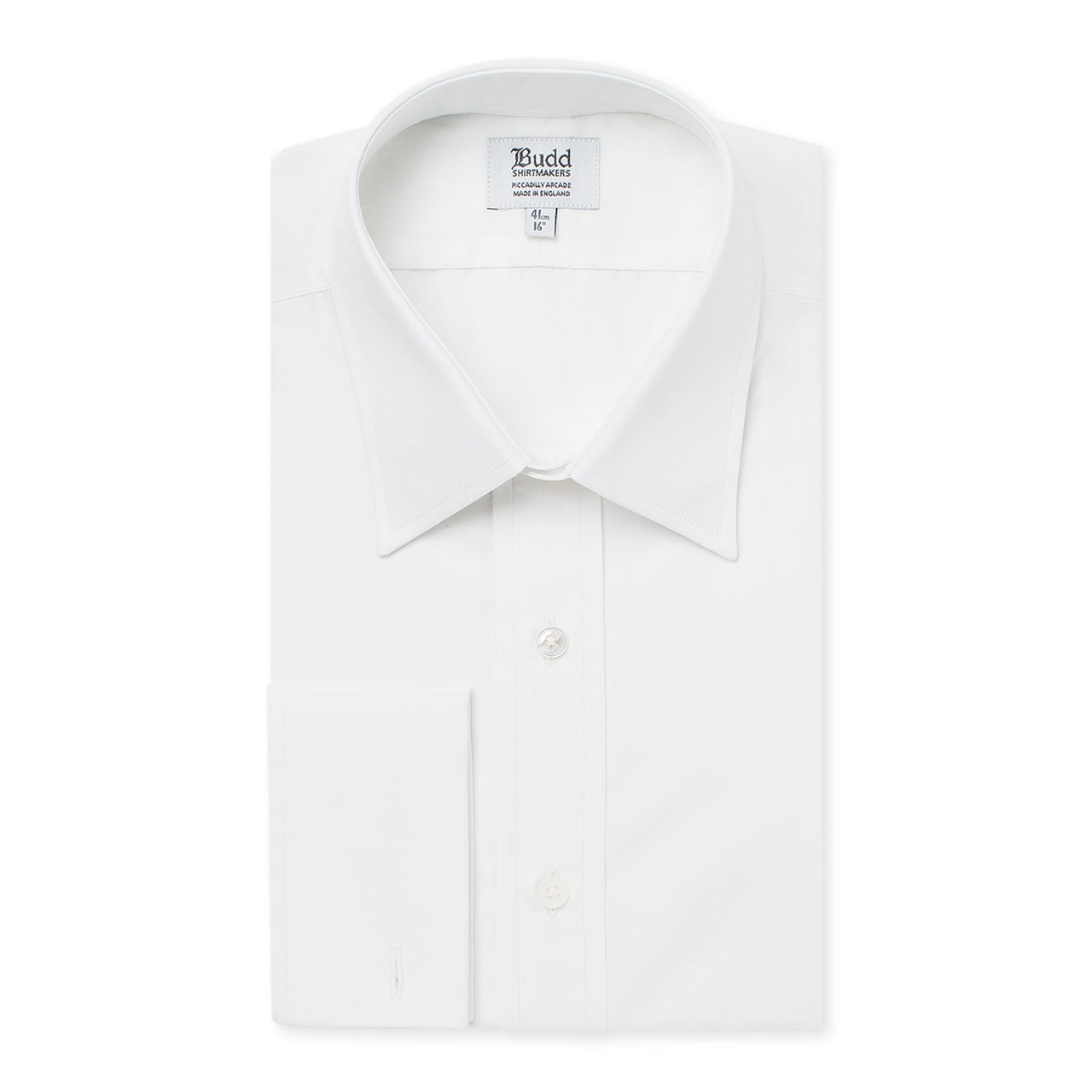 Classic Fit Swiss Poplin Double Cuff Shirt In