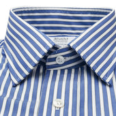Classic Fit Exclusive Budd Stripe Double Cuff Shirt In Edwardian