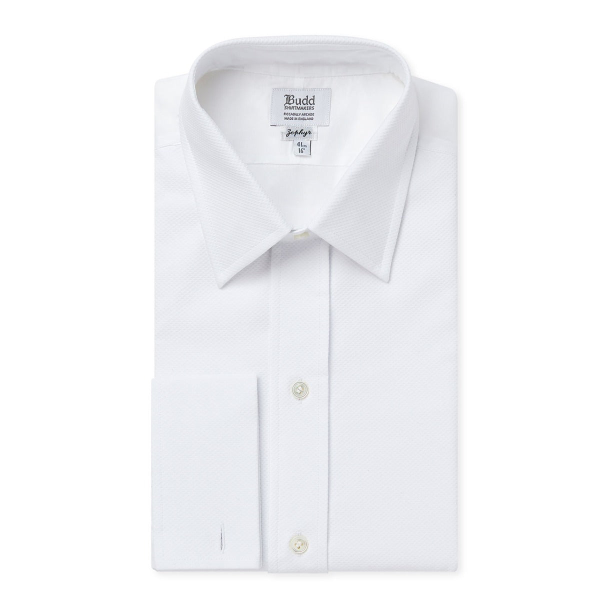 Classic Fit Plain Marcella Double Cuff Dress Shirt In