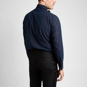Classic Fit Hand Pleated Voile Double Cuff Dress Shirt In