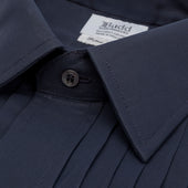 Classic Fit Hand Pleated Voile Double Cuff Dress Shirt In