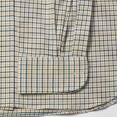 Classic Fit Fife Check Brushed Cotton Button Cuff Shirt In Green