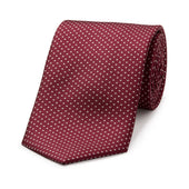 Small Spot Silk Tie In