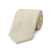 Small Spot Silk Tie In And Navy