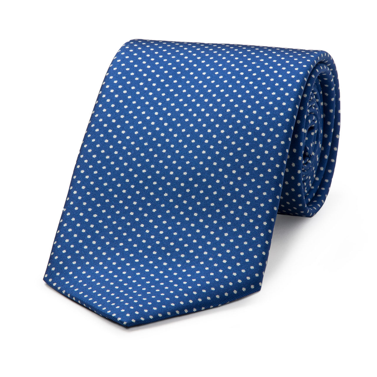 Small Spot Silk Tie In And