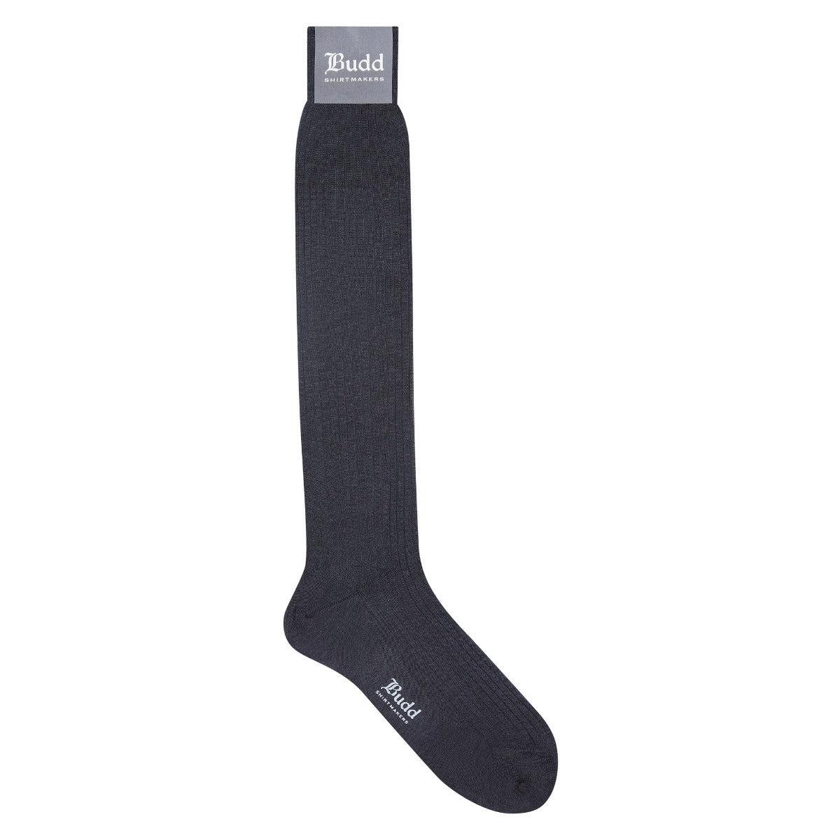Cotton Long Socks In Grey