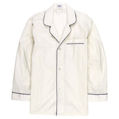 Plain Poplin Pyjamas in Cream