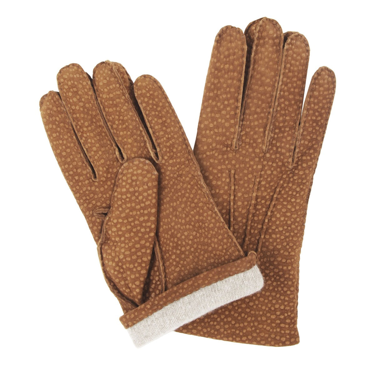 Buffed Hogskin Cashmere Lined Gloves In