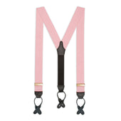 Plain Barathea Braces with Button in Hydranger Pink