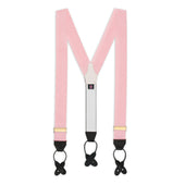 Plain Barathea Braces with Button in Hydranger Pink