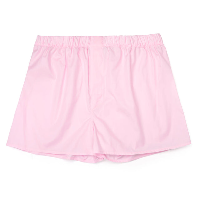 Plain Cotton Classic Boxer Shorts in Pink