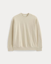 Twill Terry Jacquard Crew Sweatshirt | Peyote