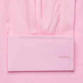 Classic Fit Plain Soyella Double Cuff Shirt In Pink