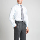 Classic Fit Plain Soyella Double Cuff Shirt In